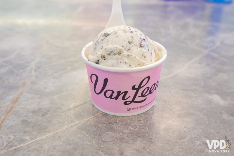 Foto do sorvete da Van Leeuwen, um dos nossos preferidos de NY. 