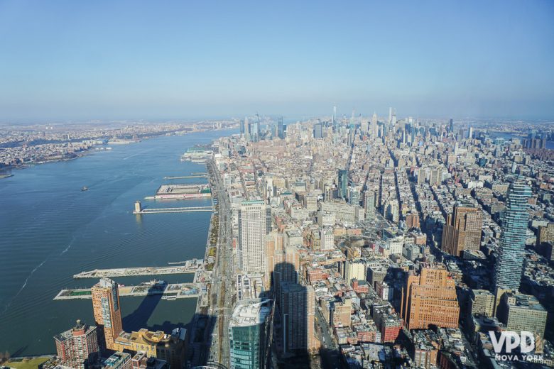 A vista da cidade do observatório do One World WTC